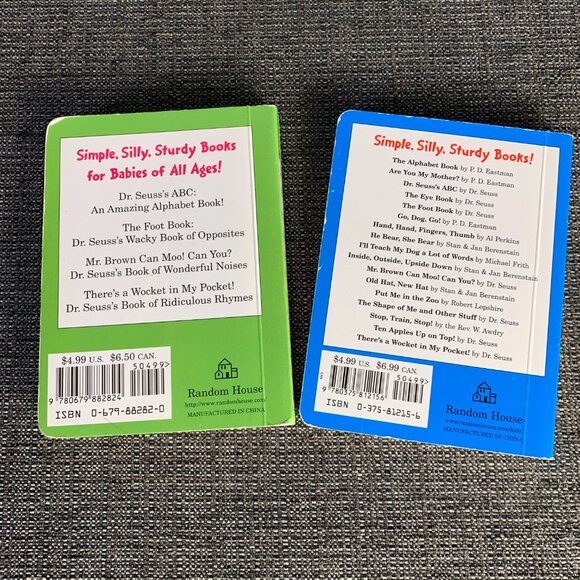 Dr. Suess Book Lot (9) - green eggs hop on pop one fish eastman beginner books - Picture 9 of 14